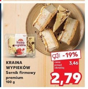 Sernik firmowy Kraina wypieków promocja