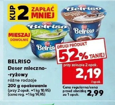 Ry偶 na mleku pistacjowy Zott belriso promocja
