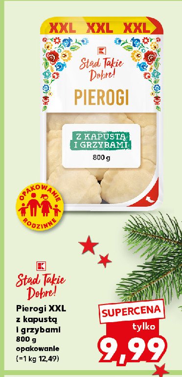 Pierogi z kapustą i grzybami K-classic stąd takie dobre! promocja