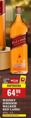 Whisky Johnnie Walker Red Label 40%, 1 L promocja w Biedronka