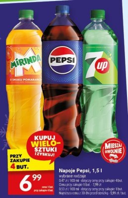 Napoje Pepsi, 1,5 l promocja w Twój Market