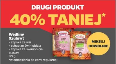 Szynka ze świnobicia plastry DRUGA -40% promocja w Netto