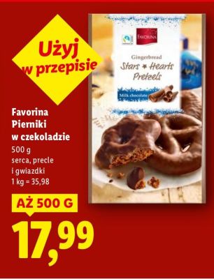 Pierniki w czekoladzie Favorina promocja w Lidl