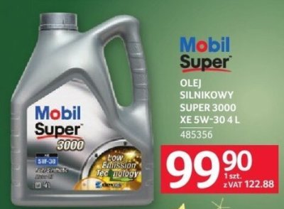Olej silnikowy Mobil Super 3000 XE 5W-30 promocja w Selgros