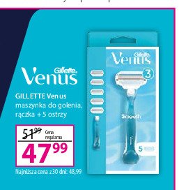 Maszynka do golenia + 5 wkładów Gillette venus classic promocja