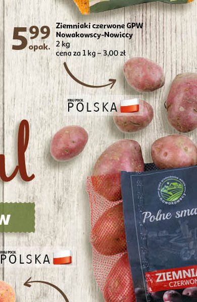 Ziemniaki czerwone Gpw nowakowscy nowiccy promocja