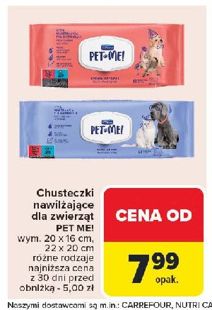 Chusteczki 22 x 20 cm Septona pet me! promocja w Carrefour