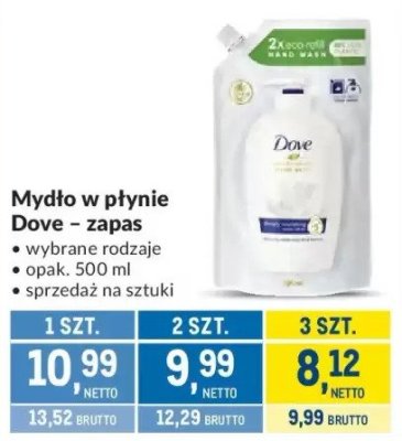 Mydło w płynie Dove - zapas promocja w Makro