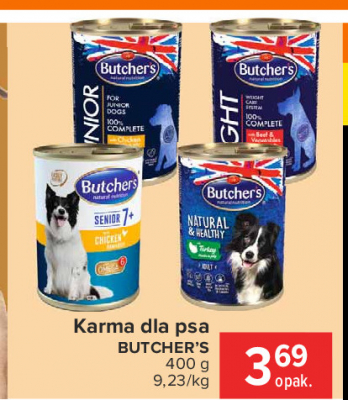 Karma dla psa senior kurczak szynka ryż Butcher's promocja
