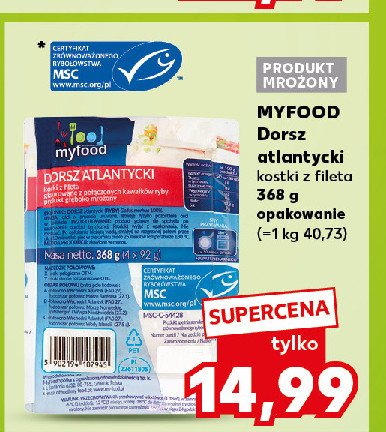 Dorsz atlantycki kostka Myfood promocja