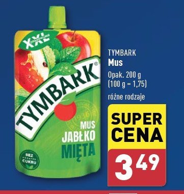 Mus jabłko-mięta Tymbark mus promocja