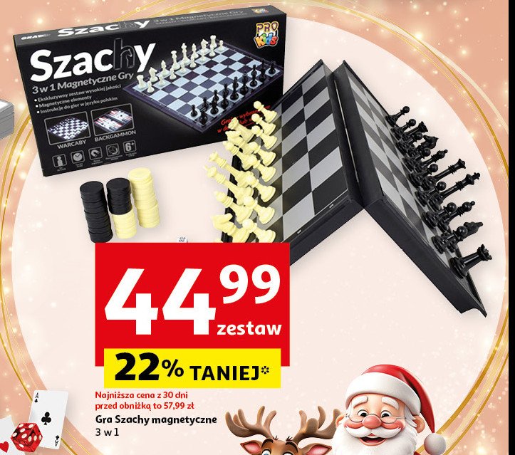 Szachy magnetyczne Pro kids promocja w Auchan