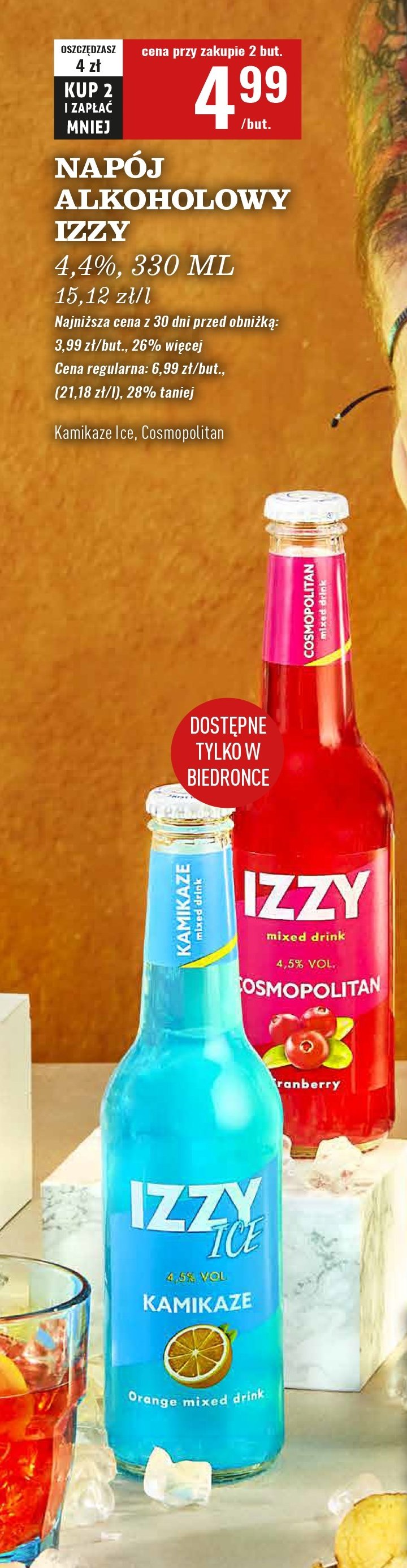 Drink cosmopolitan IZZY DRINK promocja