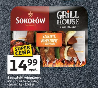 Szasz艂yki wieprzowe z warzywami Soko艂贸w grill house promocja