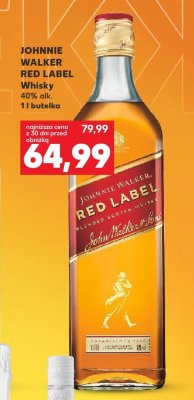 Whisky Red Label 1l Johnnie Walker promocja