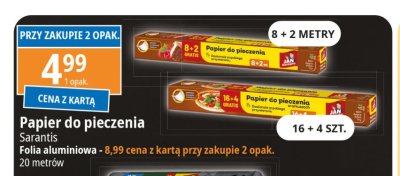 Papier do wypieków w arkuszach Jan niezbędny promocja