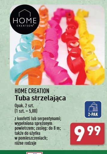 Tuba strzelająca Home creation promocja