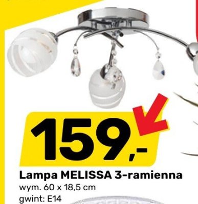 Lampa MELISSA 3-ramienna promocja w Bricomarche