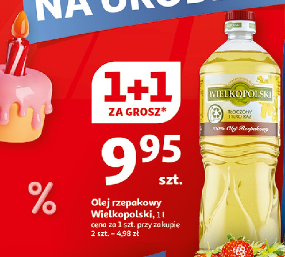 Olej Wielkopolski rzepakowy promocja w Auchan