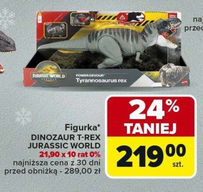 Figurka DINOZAUR TREX JURASSIC WORLD promocja w Carrefour