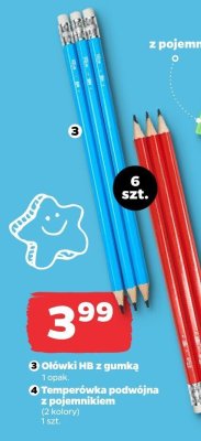 Ołówki HB z gumką Netto promocja w Netto