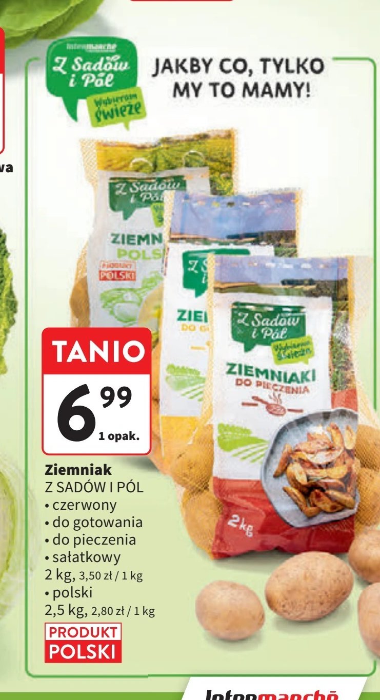 Ziemniaki czerwone Z sadów i pól promocja w Intermarche