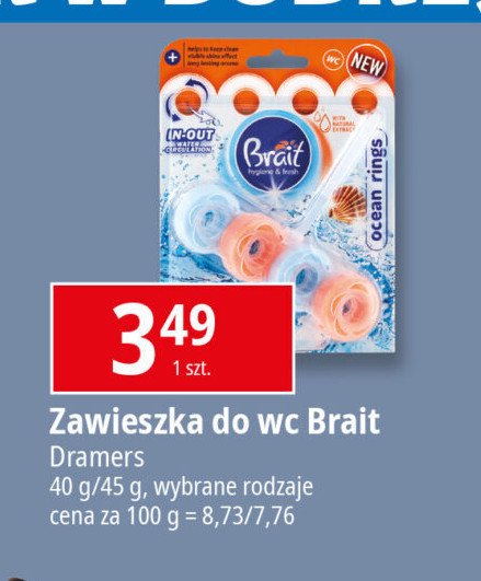 Kostka toaletowa oceanic Brait promocja w Leclerc