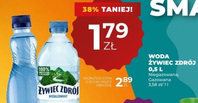 Woda 呕ywiec zdr贸j promocja w Du偶y Ben