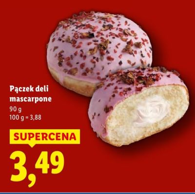 Pączek deli mascarpone promocja w Lidl