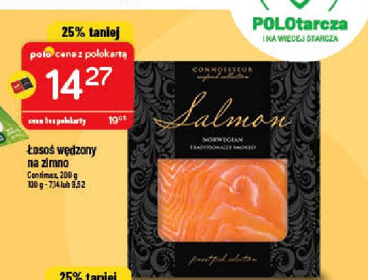 Łosoś norweski wędzony Contimax promocja
