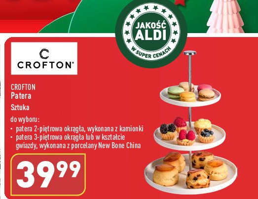 Patera 3-piętrowa gwiazda porcelanowa promocja