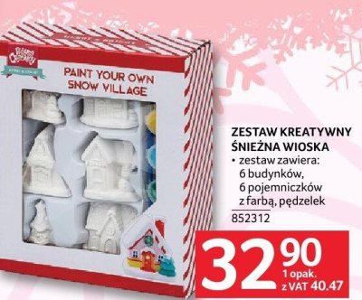 Zestaw kreatywny śnieżna wioska promocja w Selgros