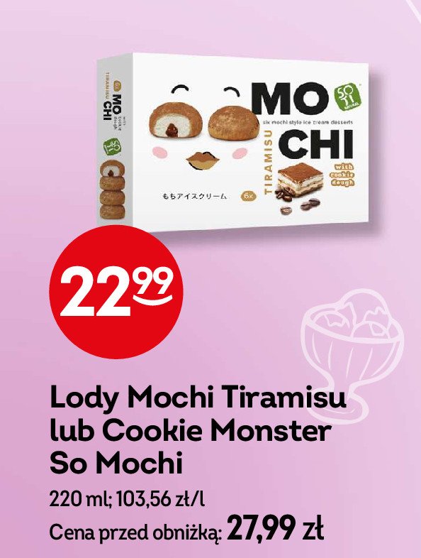 Lody mochi cookies monsters Soti promocja w Żabka