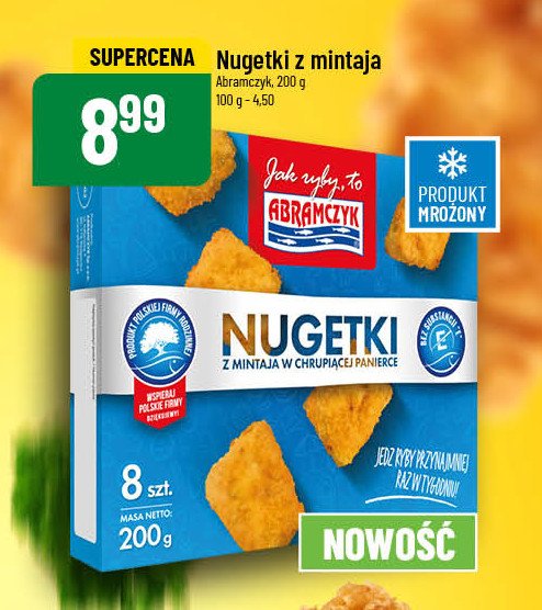 Nugetki z mintaja w chrupiącej panierce Abramczyk promocja w POLOmarket