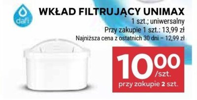 Wkład filtrujący Unimax 1 szt. uniwersalny promocja w Stokrotka