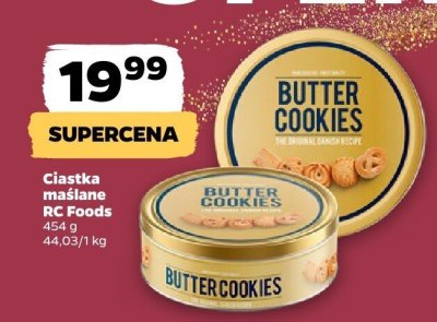 Ciastka maślane RC Foods promocja w Netto