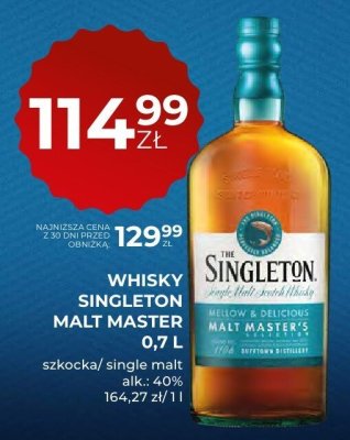 Whisky Singleton Malt Master 0,7 l promocja w Duży Ben