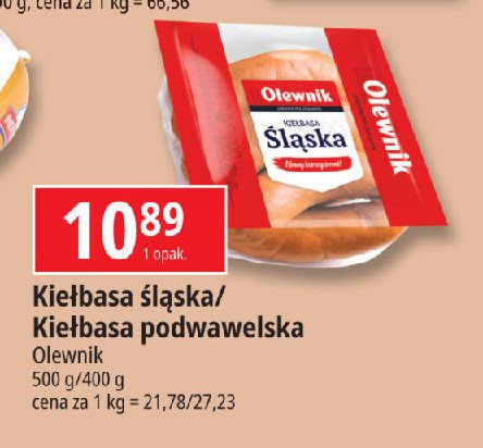 Kiełbasa śląśka Olewnik promocja w Leclerc