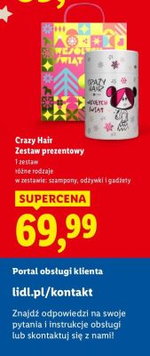Zestaw prezentowy Crazy Hair promocja w Lidl