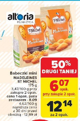 Minibabeczki z kawałkami czekolady St michel promocja