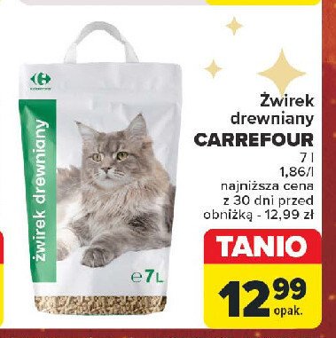 Żwirek dla kota Carrefour promocja w Carrefour Market