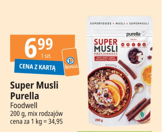 Musli przyjemność Purella super musli Purella food promocja