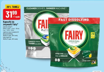 Kapsu艂ki do zmywarki Fairy platinum plus promocja w POLOmarket