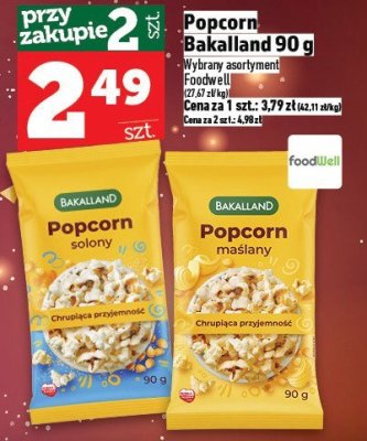 Popcorn Bakalland 90 g promocja w TOPAZ