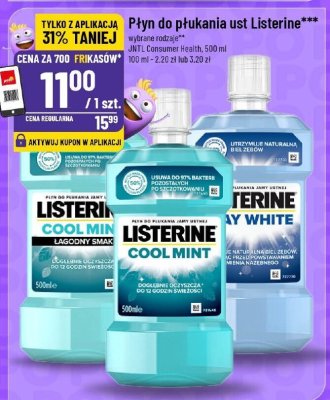 Płyn do płukania ust Listerine promocja w POLOmarket