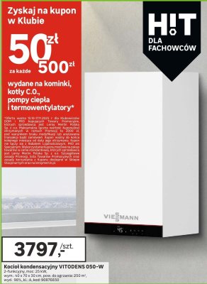 Kocioł kondensacyjny VITODENS 050-W Viessmann promocja w Leroy Merlin