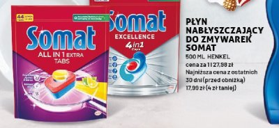 Płyn nabłyszczający do zmywarek Somat Henkel promocja w Arhelan