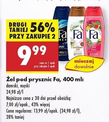 Żel pod prysznic coconut Faith in nature promocja