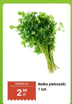 Natka pietruszki 1 szt. promocja w Biedronka