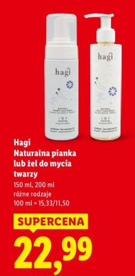 Naturalna pianka do mycia twarzy promocja w Lidl